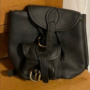 Leather mini back pack